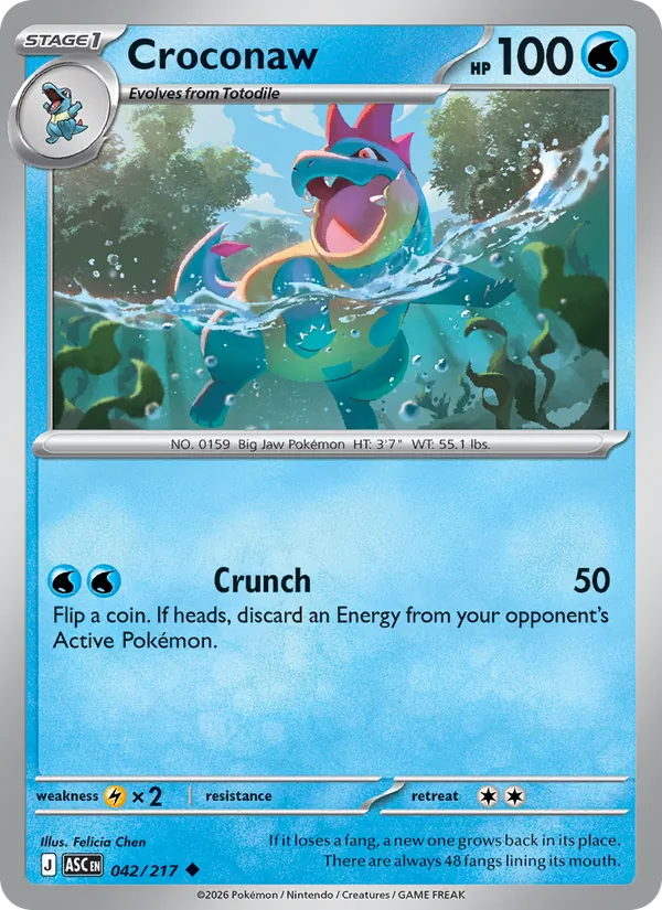 Croconaw, Ascended Heroes 042/217