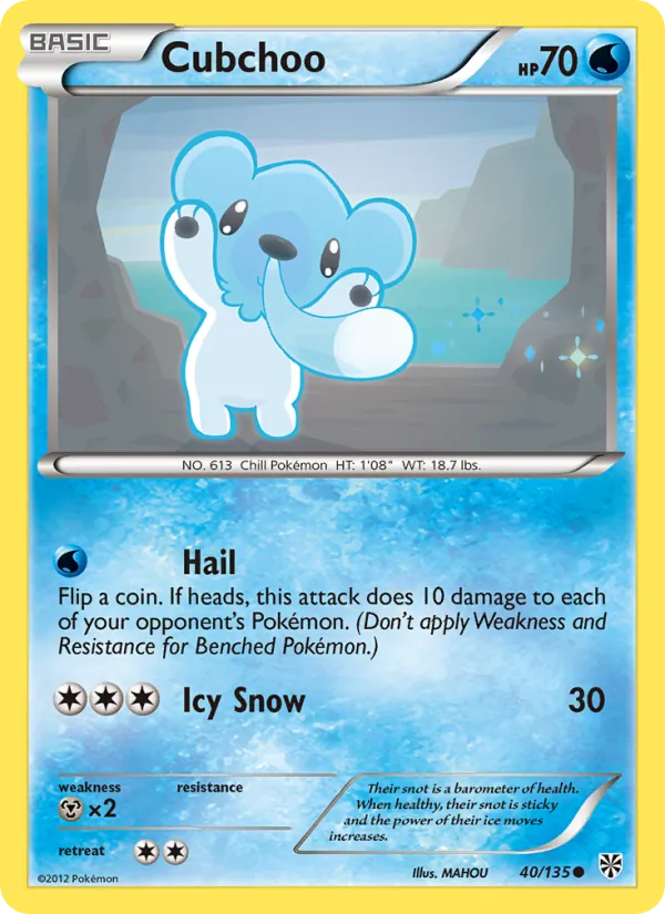 Cubchoo, Plasma Storm 040/135