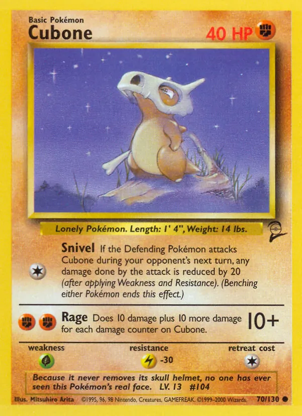 Cubone, Base Set 2 070/130