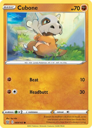 Cubone, Trick or Trade 2022 069/163