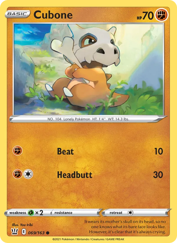 Cubone, Battle Styles 069/163