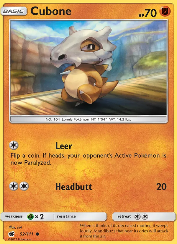 Cubone, Crimson Invasion 052/111