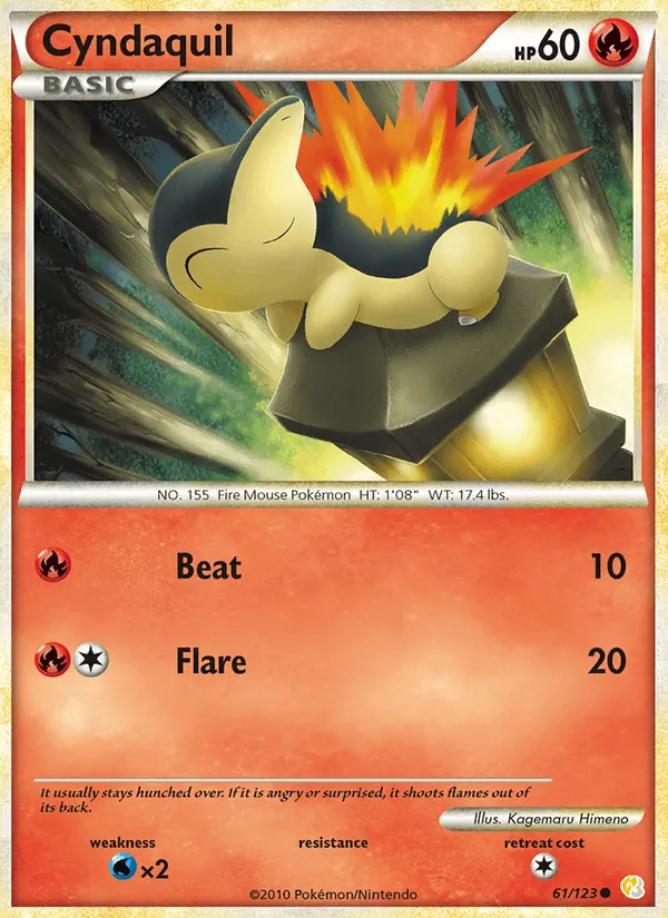 Cyndaquil, HeartGold & SoulSilver 061/123