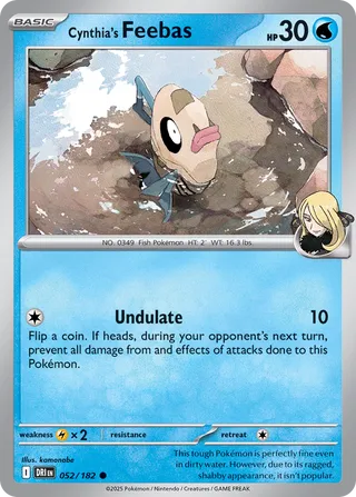Cynthia's Feebas, Destined Rivals 052/182
