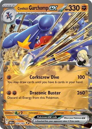 Cynthia's Garchomp EX, Destined Rivals 104/182