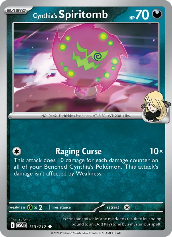 Cynthia's Spiritomb, Ascended Heroes 133/217