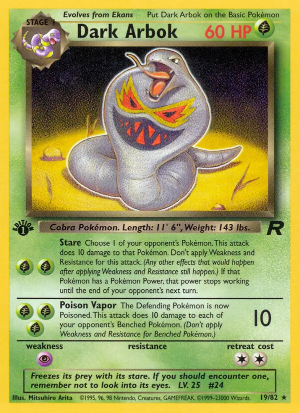 Dark Arbok, Team Rocket 019/082