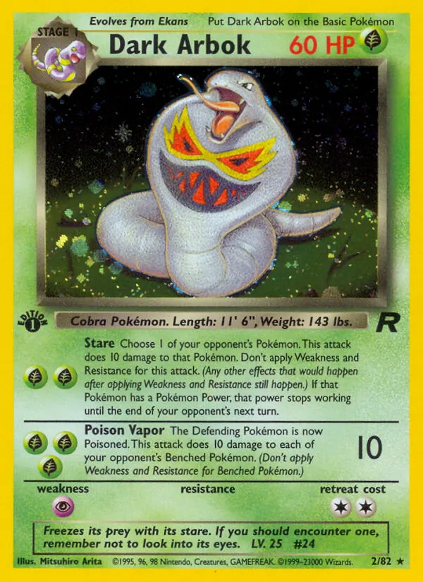 Dark Arbok, Team Rocket 002/082