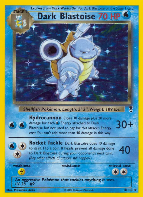 Dark Blastoise, Legendary Collection 004/110