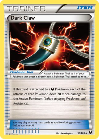 Dark Claw, WC Deck 2013 (Darkrai) 092/108