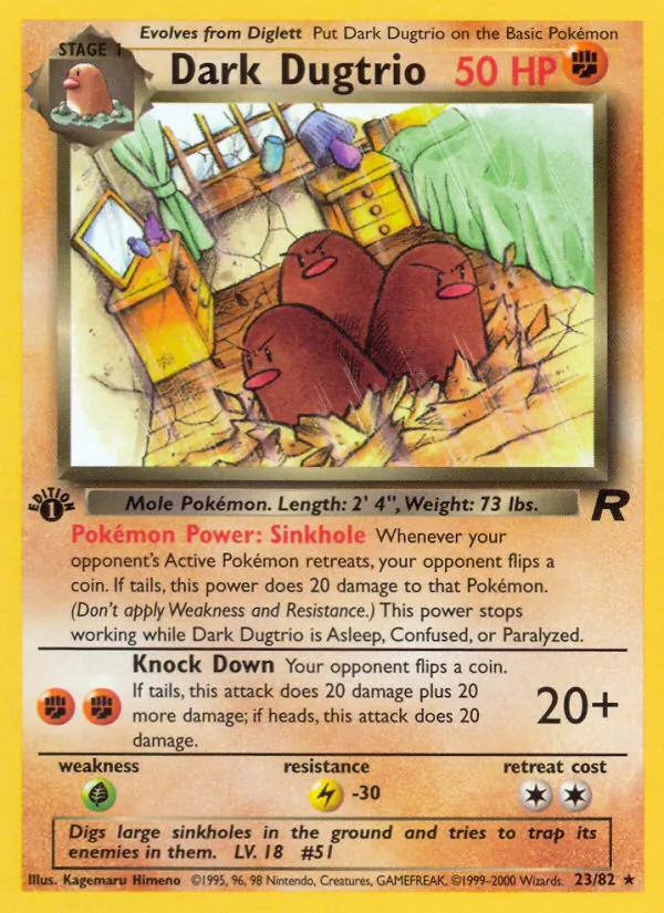 Dark Dugtrio, Team Rocket 023/082