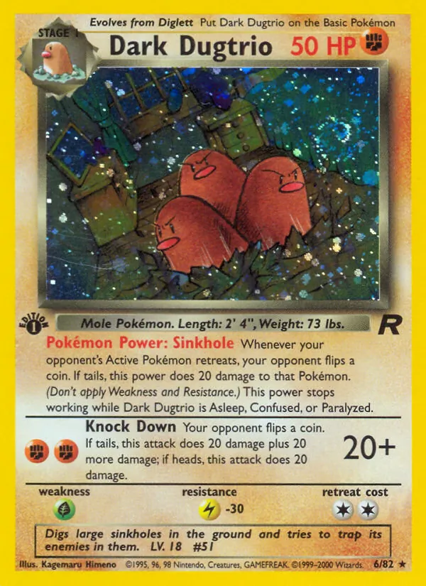 Dark Dugtrio, Team Rocket 006/082