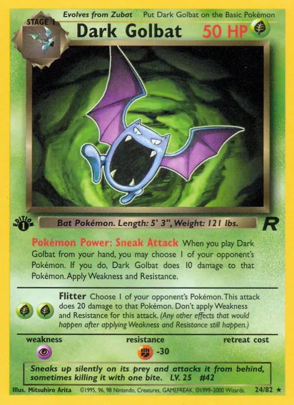 Dark Golbat, Team Rocket 024/082