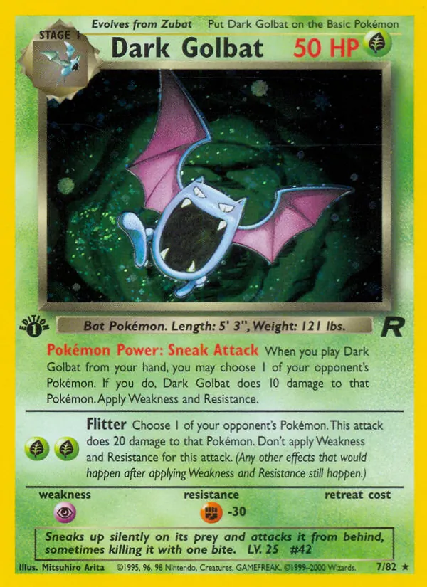 Dark Golbat, Team Rocket 007/082