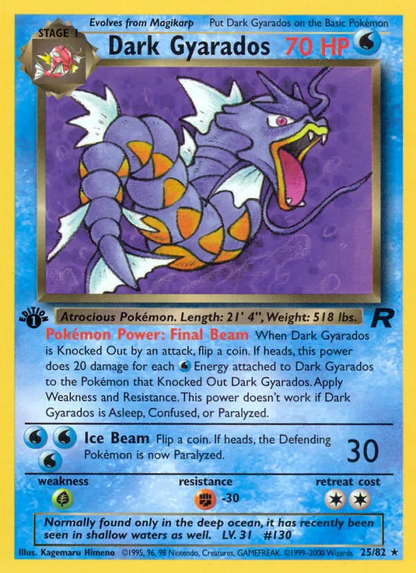 Dark Gyarados, Team Rocket 025/082