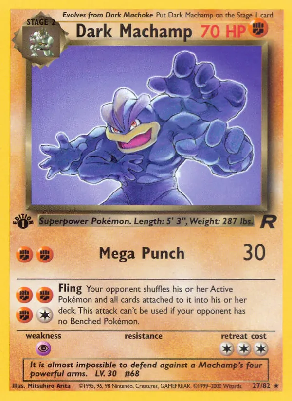 Dark Machamp, Team Rocket 027/082