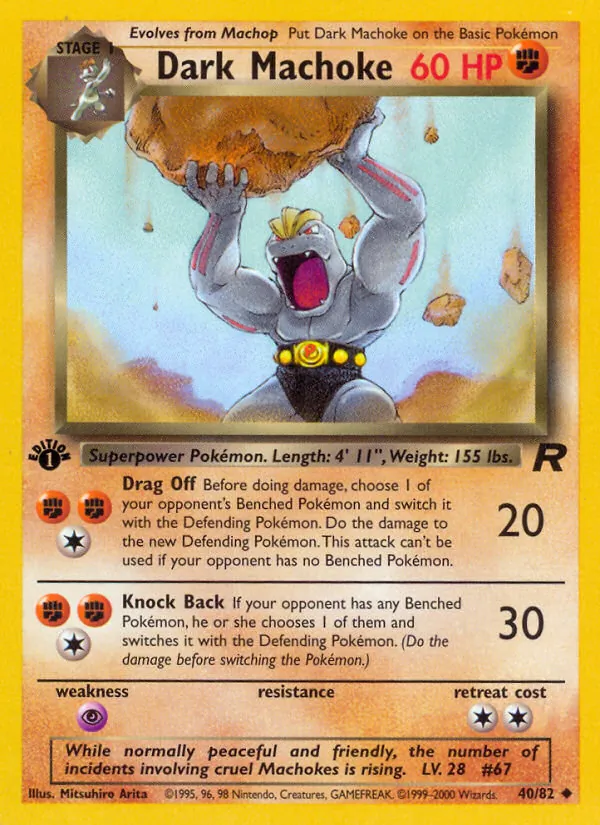 Dark Machoke, Team Rocket 040/082