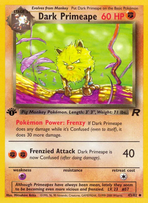 Dark Primeape, Team Rocket 043/082