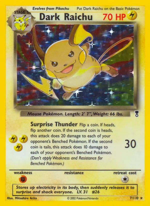Dark Raichu, Legendary Collection 007/110