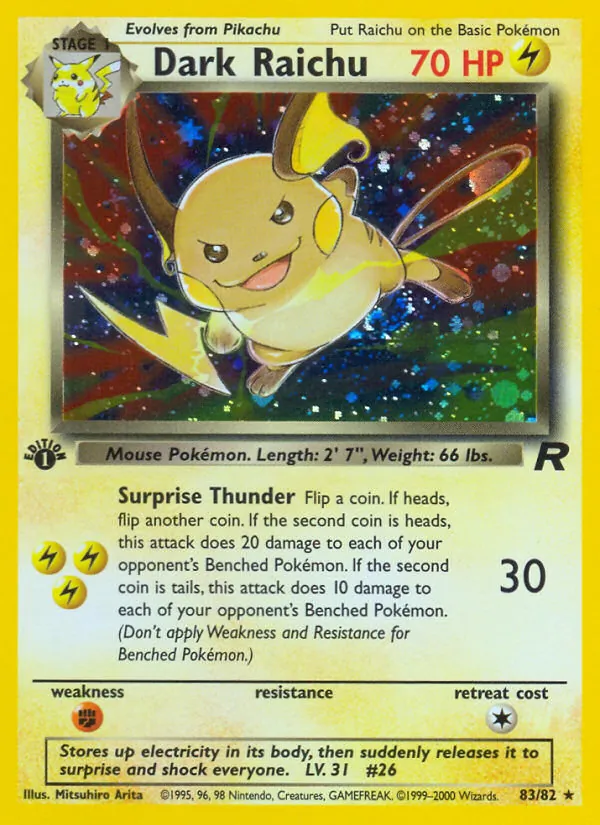 Dark Raichu, Team Rocket 083/082