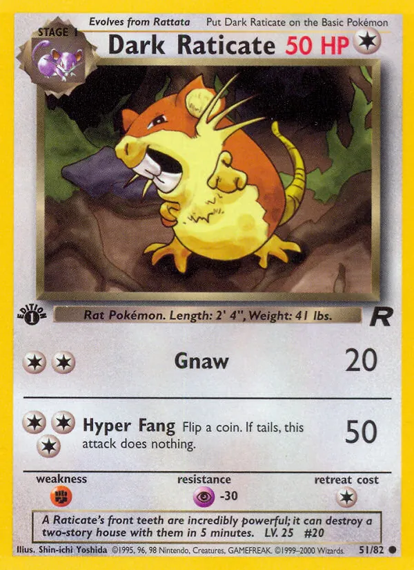 Dark Raticate, Team Rocket 051/082