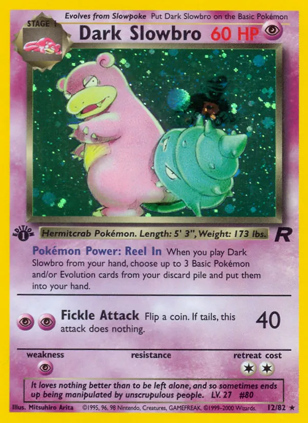Dark Slowbro, Team Rocket 012/082