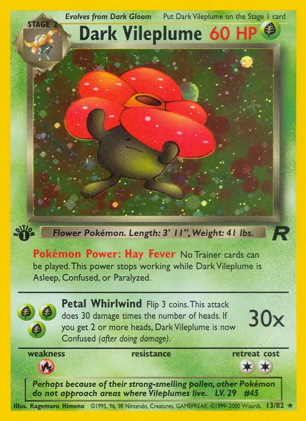 Dark Vileplume, Team Rocket 013/082