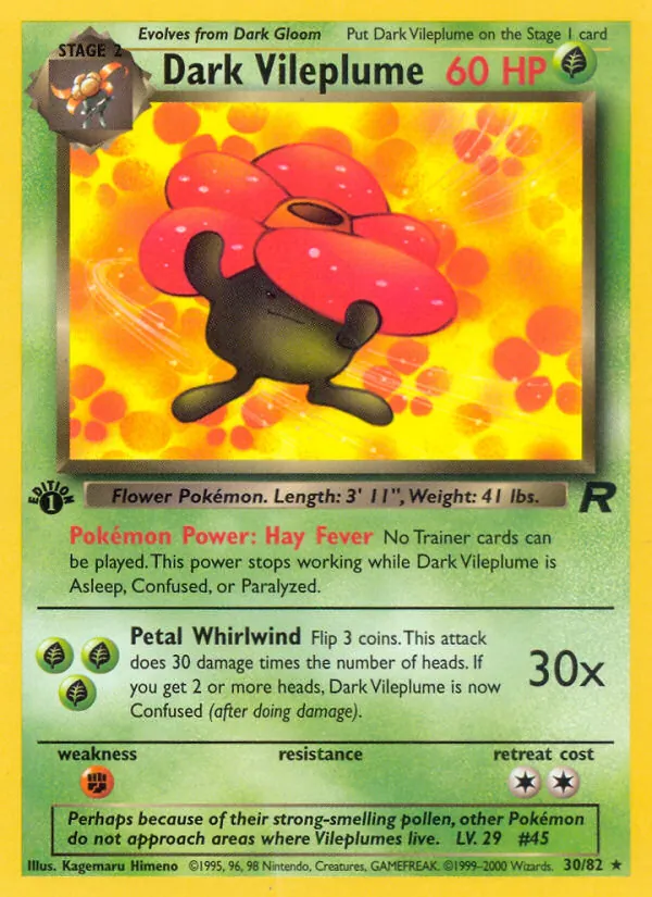Dark Vileplume, Team Rocket 030/082