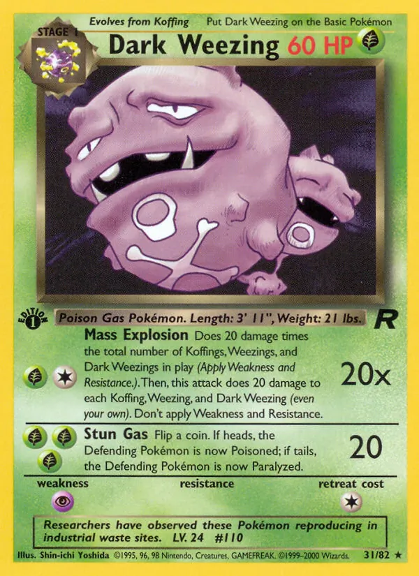 Dark Weezing, Team Rocket 031/082
