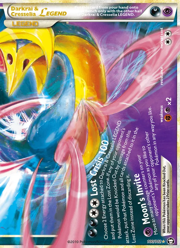 Darkrai & Cresselia LEGEND, Triumphant 100/102