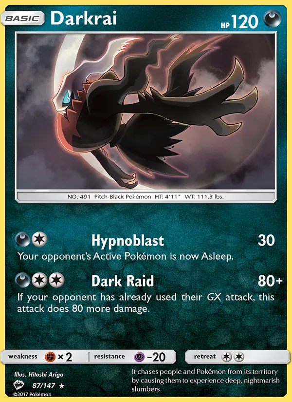 Darkrai, Burning Shadows 087/147