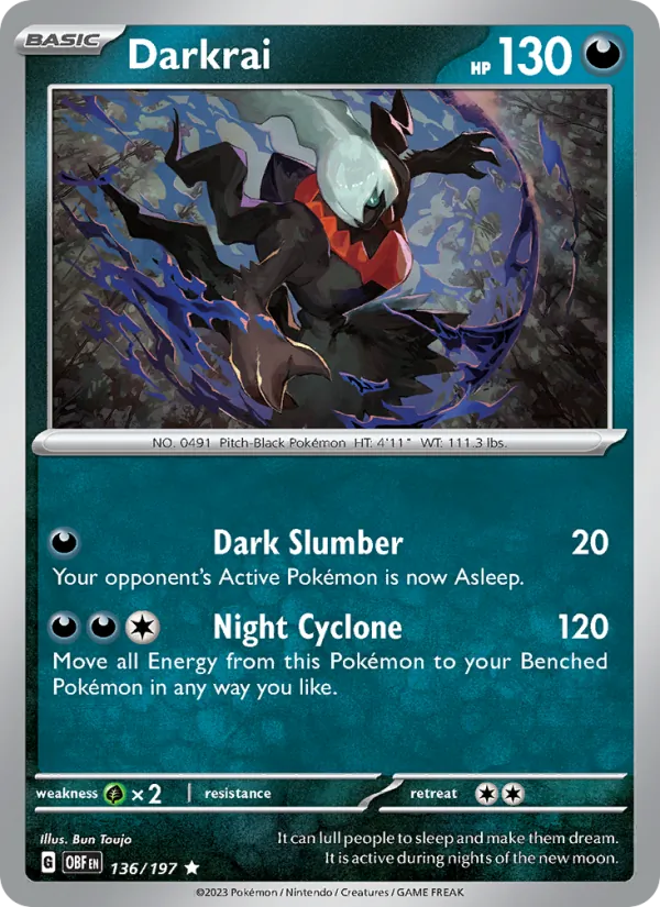 Darkrai, Obsidian Flames 136/197