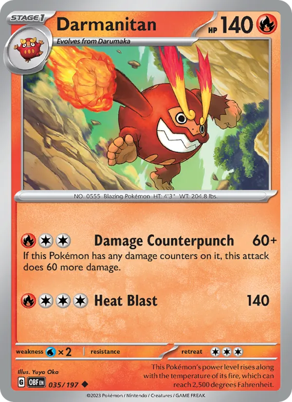Darmanitan, Obsidian Flames 035/197