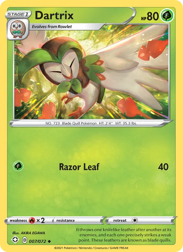 Dartrix, Shining Fates 007/072
