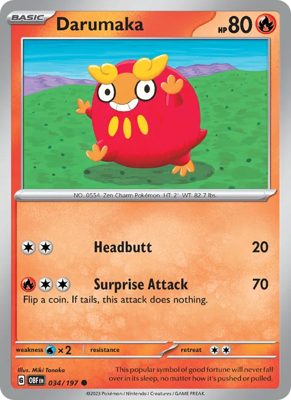 Darumaka, Obsidian Flames 034/197