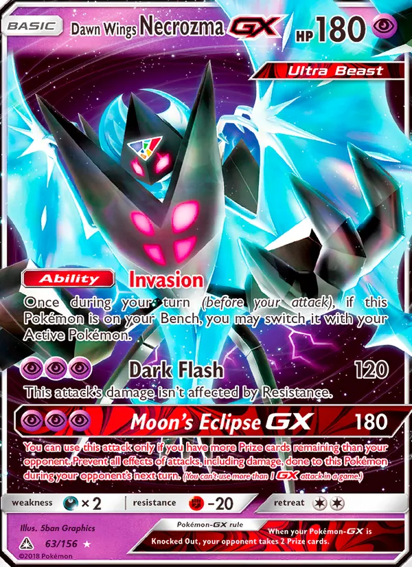 Dawn Wings Necrozma GX, Ultra Prism 063/156