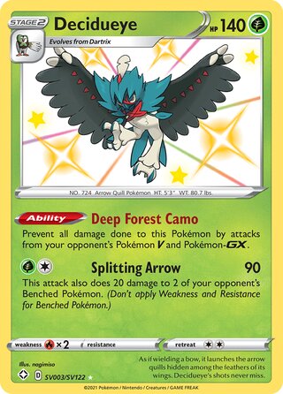 Decidueye, Shining Fates SV003/SV122