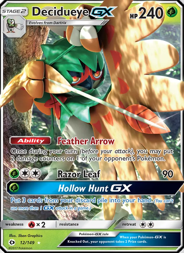 Decidueye GX, Sun & Moon 012/149