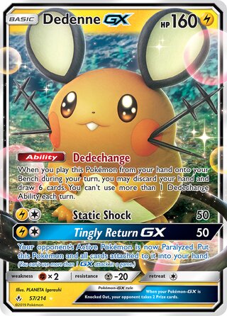 Dedenne-GX, WC Deck 2019 (Pikarom Judge) 057/214