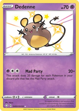 Dedenne, Shining Fates SV051/SV122