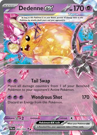 Dedenne EX, Play! Pokémon Prize Pack Series Four 093/193