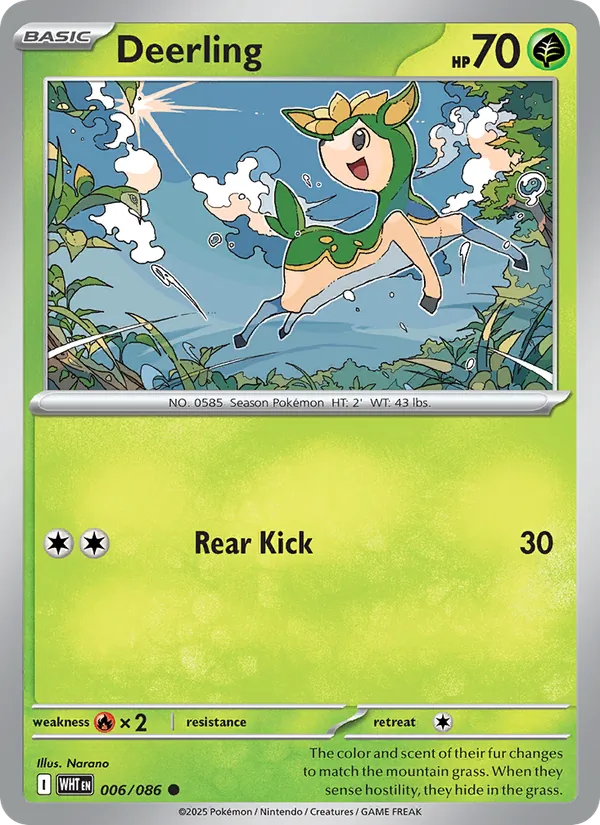 Deerling, White Flare 006/086