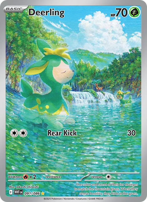 Deerling, White Flare 091/086