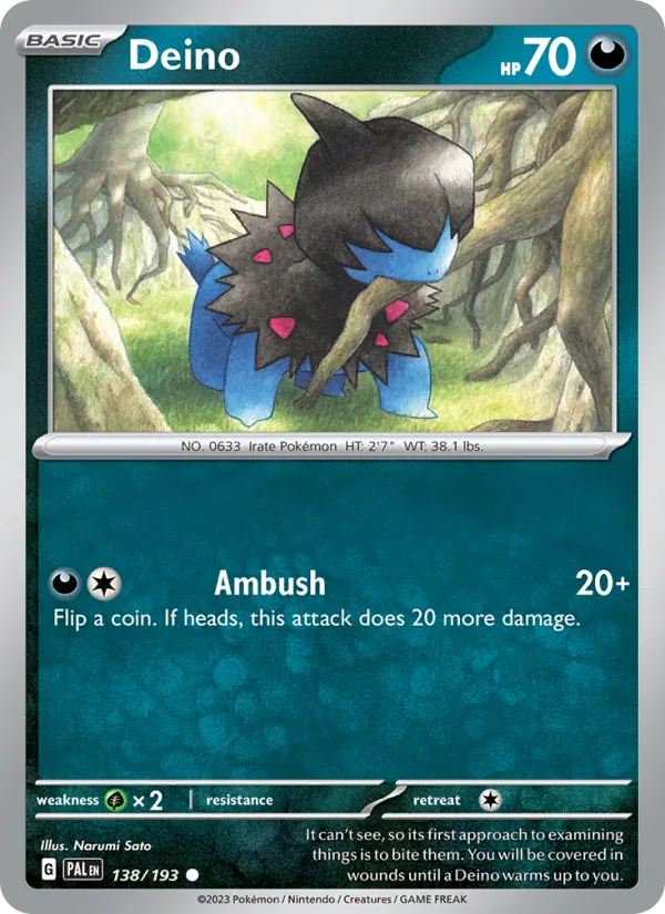 Deino, Paldea Evolved 138/193