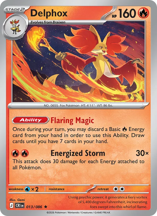 Delphox, Chaos Rising 013/086
