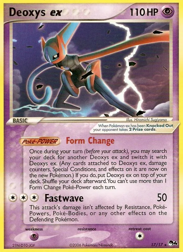 Deoxys EX, POP Series 4 017/017