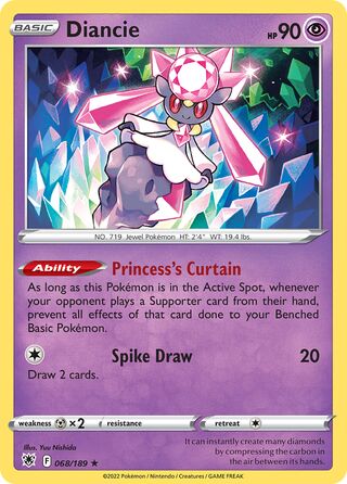 Diancie, Play! Pokémon Prize Pack Series Three 068/189