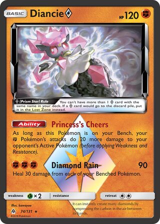 Diancie ◇, WC Deck 2018 (Buzzroc) 074/131