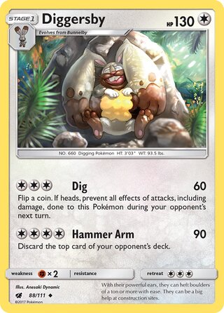 Diggersby, SM Trainer Kit (Alolan Ninetales) 088/111