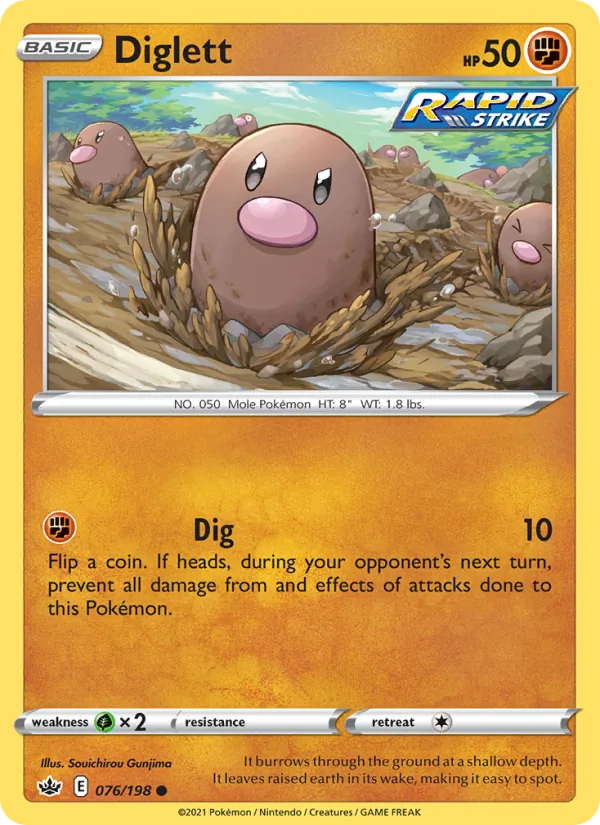 Diglett, Chilling Reign 076/198